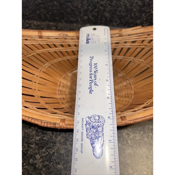 Fine Antique Fine Asian Basket Large Chinese Japanese Ikebana Woven Intricate - Picture 6 of 8